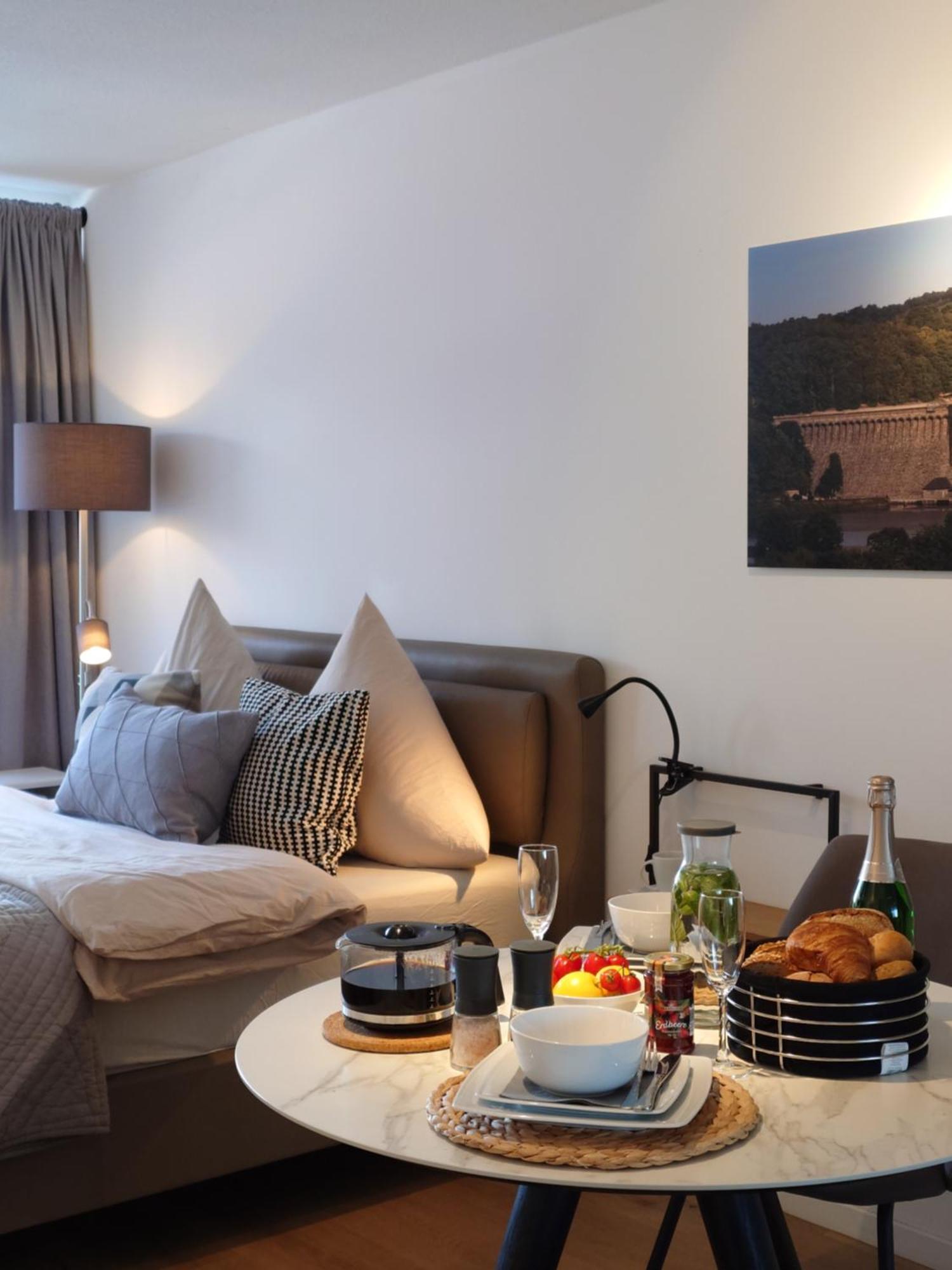 Apartment Möhnestube mit Seeblick, Pool und Sauna Möhnesee